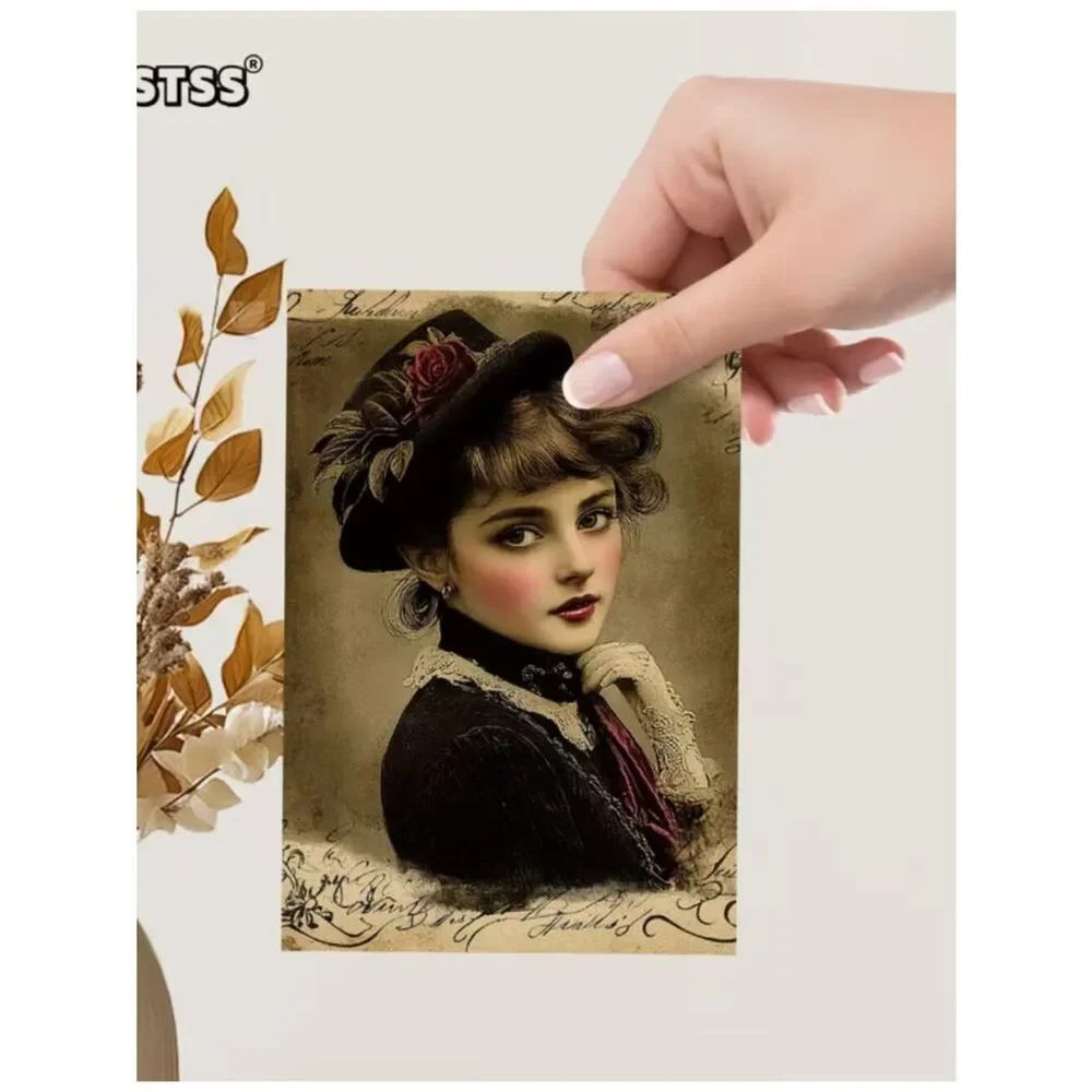 NWT 20 Vintage Victorian Ephemera Postcard Pack Double Sided Journal Paper Craft